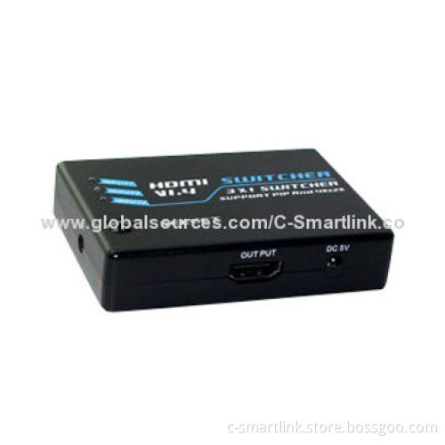 Supports 3 Input HDMI Signals and Output HDMI Signal Switch with 1,080 Pixels Resolution
